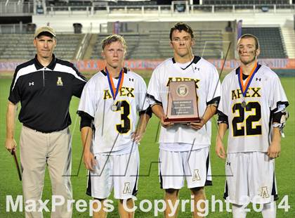 Thumbnail 3 in Apex vs Charlotte Catholic (NCHSAA 4A Final) photogallery.
