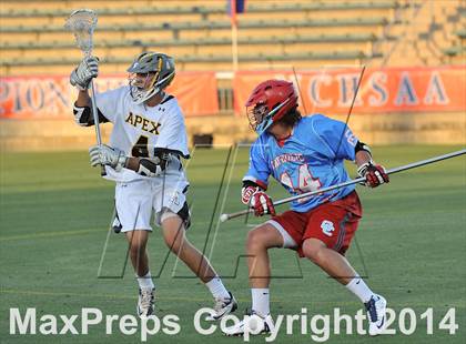 Thumbnail 2 in Apex vs Charlotte Catholic (NCHSAA 4A Final) photogallery.