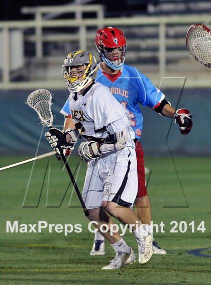 Thumbnail 2 in Apex vs Charlotte Catholic (NCHSAA 4A Final) photogallery.