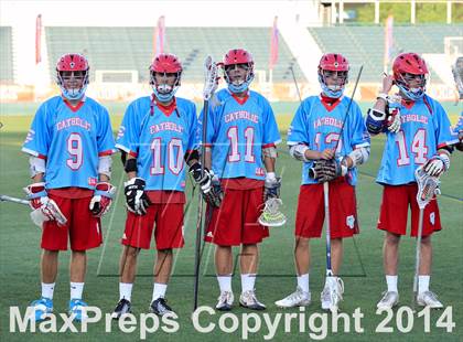 Thumbnail 2 in Apex vs Charlotte Catholic (NCHSAA 4A Final) photogallery.