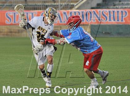 Thumbnail 2 in Apex vs Charlotte Catholic (NCHSAA 4A Final) photogallery.