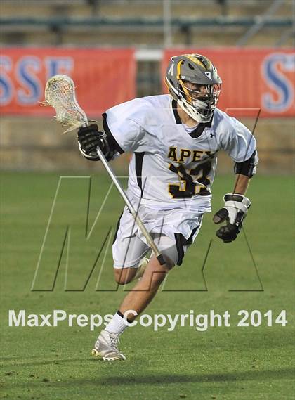 Thumbnail 2 in Apex vs Charlotte Catholic (NCHSAA 4A Final) photogallery.