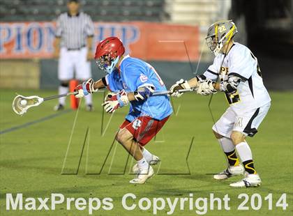 Thumbnail 1 in Apex vs Charlotte Catholic (NCHSAA 4A Final) photogallery.