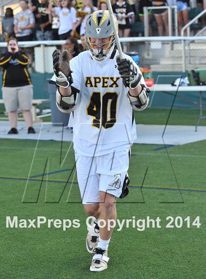 Thumbnail 1 in Apex vs Charlotte Catholic (NCHSAA 4A Final) photogallery.