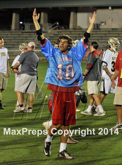 Thumbnail 1 in Apex vs Charlotte Catholic (NCHSAA 4A Final) photogallery.