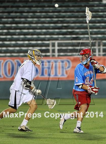 Thumbnail 1 in Apex vs Charlotte Catholic (NCHSAA 4A Final) photogallery.