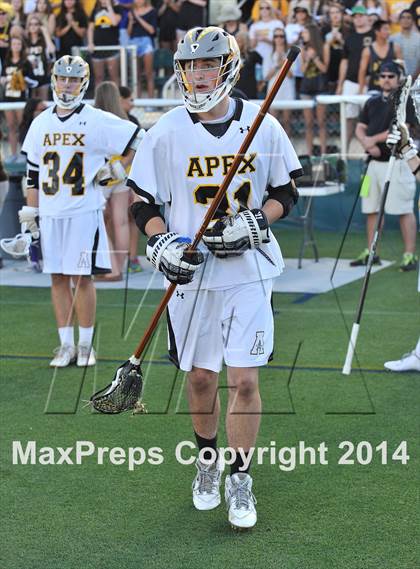 Thumbnail 2 in Apex vs Charlotte Catholic (NCHSAA 4A Final) photogallery.