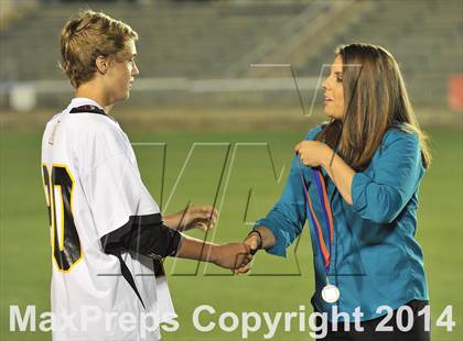 Thumbnail 2 in Apex vs Charlotte Catholic (NCHSAA 4A Final) photogallery.