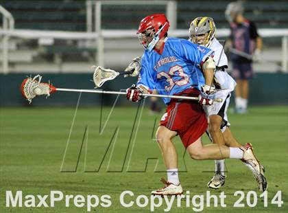 Thumbnail 2 in Apex vs Charlotte Catholic (NCHSAA 4A Final) photogallery.