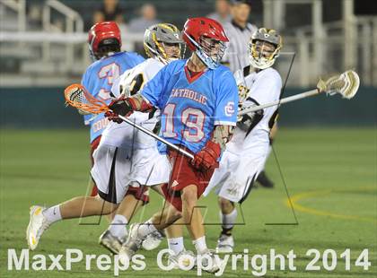 Thumbnail 2 in Apex vs Charlotte Catholic (NCHSAA 4A Final) photogallery.