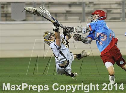 Thumbnail 2 in Apex vs Charlotte Catholic (NCHSAA 4A Final) photogallery.