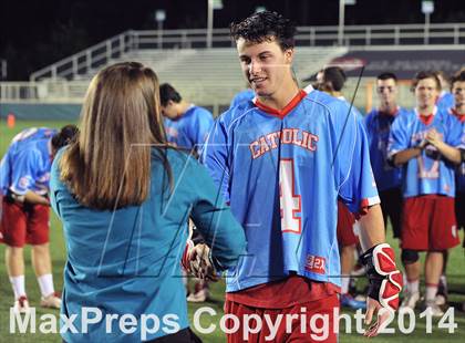 Thumbnail 2 in Apex vs Charlotte Catholic (NCHSAA 4A Final) photogallery.