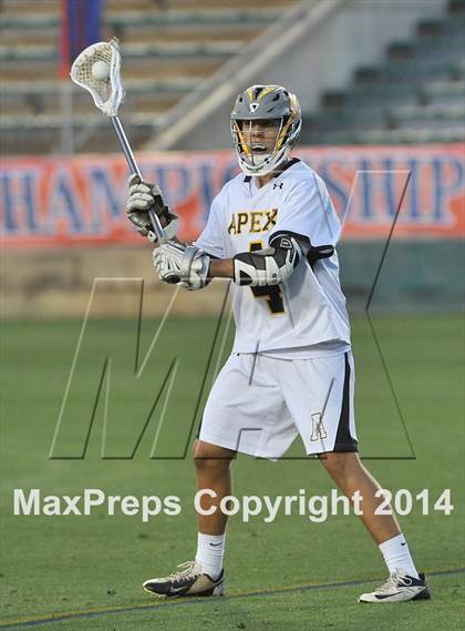 Thumbnail 2 in Apex vs Charlotte Catholic (NCHSAA 4A Final) photogallery.
