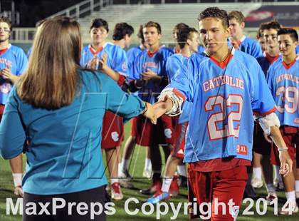 Thumbnail 2 in Apex vs Charlotte Catholic (NCHSAA 4A Final) photogallery.