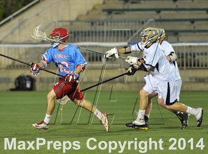 Thumbnail 3 in Apex vs Charlotte Catholic (NCHSAA 4A Final) photogallery.