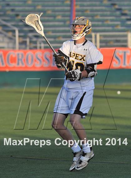 Thumbnail 3 in Apex vs Charlotte Catholic (NCHSAA 4A Final) photogallery.