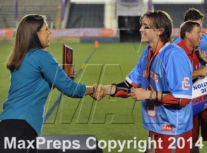 Thumbnail 1 in Apex vs Charlotte Catholic (NCHSAA 4A Final) photogallery.