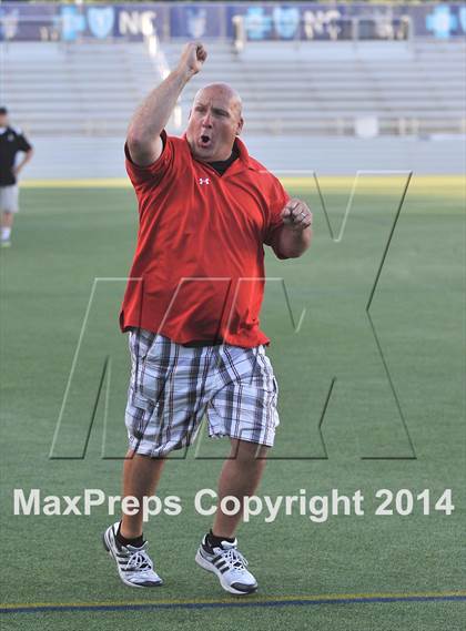 Thumbnail 2 in Apex vs Charlotte Catholic (NCHSAA 4A Final) photogallery.