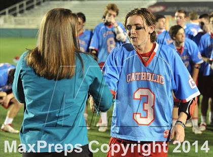 Thumbnail 1 in Apex vs Charlotte Catholic (NCHSAA 4A Final) photogallery.