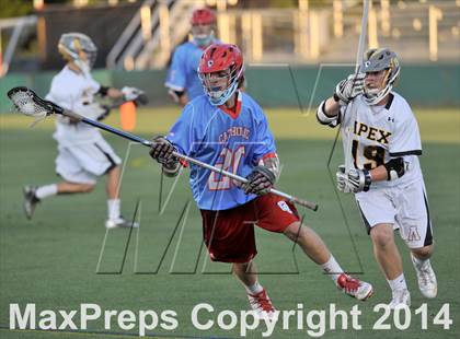 Thumbnail 3 in Apex vs Charlotte Catholic (NCHSAA 4A Final) photogallery.