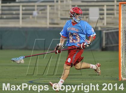 Thumbnail 2 in Apex vs Charlotte Catholic (NCHSAA 4A Final) photogallery.