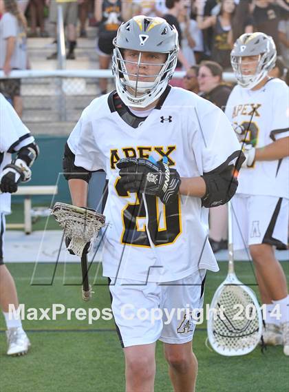 Thumbnail 3 in Apex vs Charlotte Catholic (NCHSAA 4A Final) photogallery.