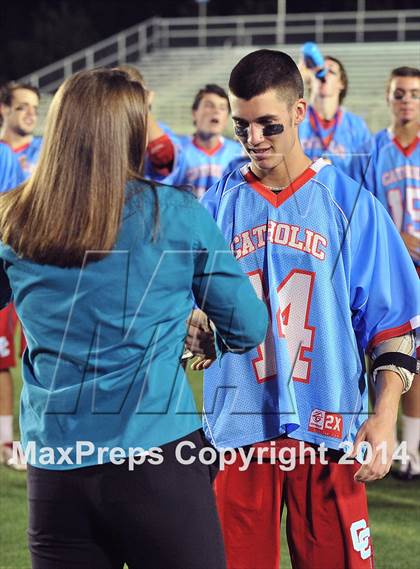 Thumbnail 1 in Apex vs Charlotte Catholic (NCHSAA 4A Final) photogallery.