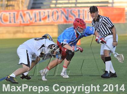Thumbnail 2 in Apex vs Charlotte Catholic (NCHSAA 4A Final) photogallery.