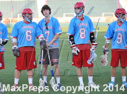 Thumbnail 1 in Apex vs Charlotte Catholic (NCHSAA 4A Final) photogallery.