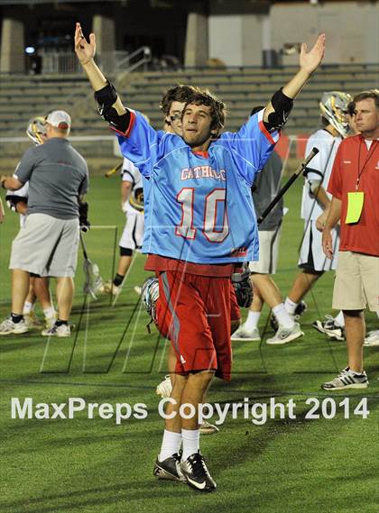 Thumbnail 2 in Apex vs Charlotte Catholic (NCHSAA 4A Final) photogallery.
