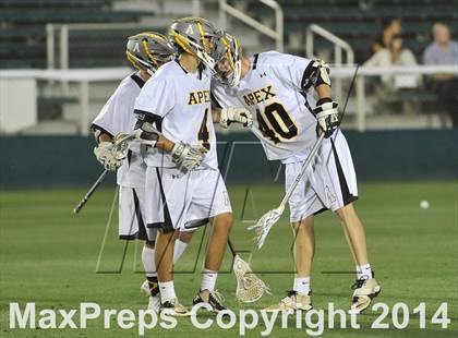 Thumbnail 2 in Apex vs Charlotte Catholic (NCHSAA 4A Final) photogallery.