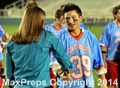 Thumbnail 3 in Apex vs Charlotte Catholic (NCHSAA 4A Final) photogallery.