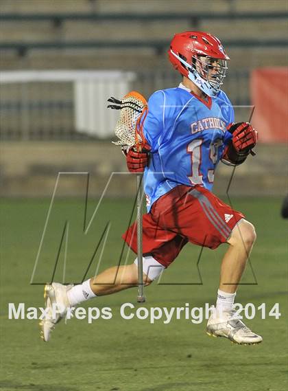 Thumbnail 3 in Apex vs Charlotte Catholic (NCHSAA 4A Final) photogallery.