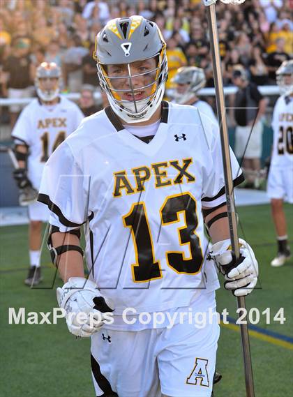 Thumbnail 2 in Apex vs Charlotte Catholic (NCHSAA 4A Final) photogallery.