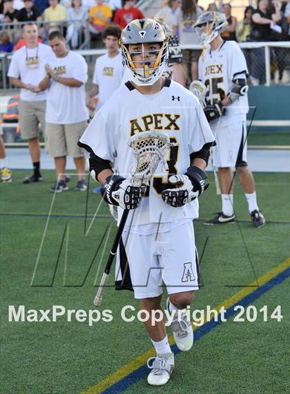 Thumbnail 1 in Apex vs Charlotte Catholic (NCHSAA 4A Final) photogallery.