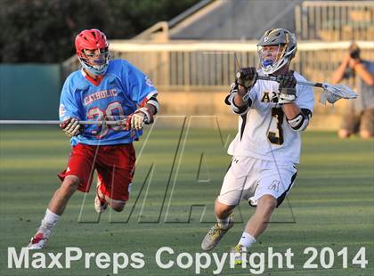 Thumbnail 3 in Apex vs Charlotte Catholic (NCHSAA 4A Final) photogallery.