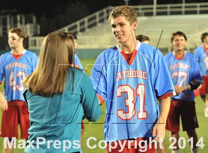Thumbnail 1 in Apex vs Charlotte Catholic (NCHSAA 4A Final) photogallery.