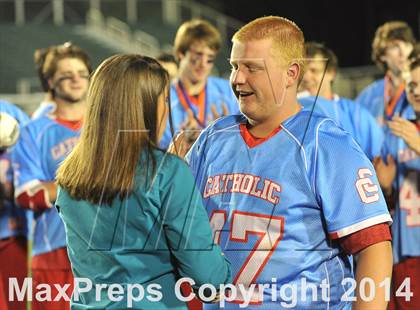 Thumbnail 2 in Apex vs Charlotte Catholic (NCHSAA 4A Final) photogallery.