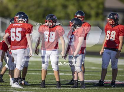 Thumbnail 3 in Catholic Memorial vs Muskego (Scrimmage) photogallery.
