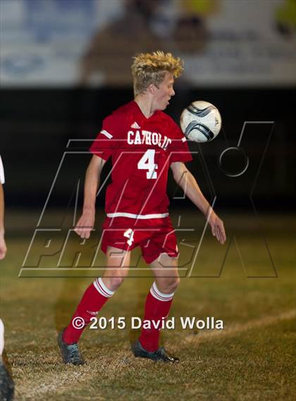 Thumbnail 2 in Charlotte Catholic @ East Forsyth (NCHSAA 4A 2nd Round) photogallery.