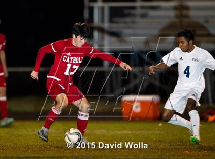 Thumbnail 3 in Charlotte Catholic @ East Forsyth (NCHSAA 4A 2nd Round) photogallery.