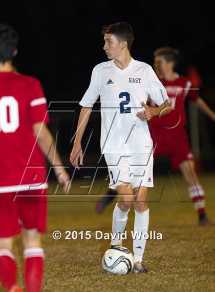 Thumbnail 1 in Charlotte Catholic @ East Forsyth (NCHSAA 4A 2nd Round) photogallery.