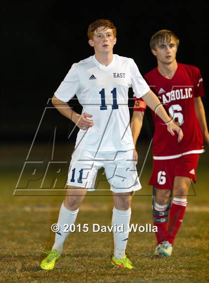 Thumbnail 2 in Charlotte Catholic @ East Forsyth (NCHSAA 4A 2nd Round) photogallery.