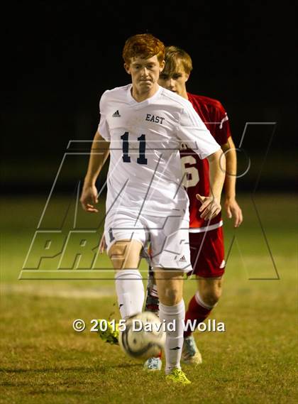 Thumbnail 3 in Charlotte Catholic @ East Forsyth (NCHSAA 4A 2nd Round) photogallery.