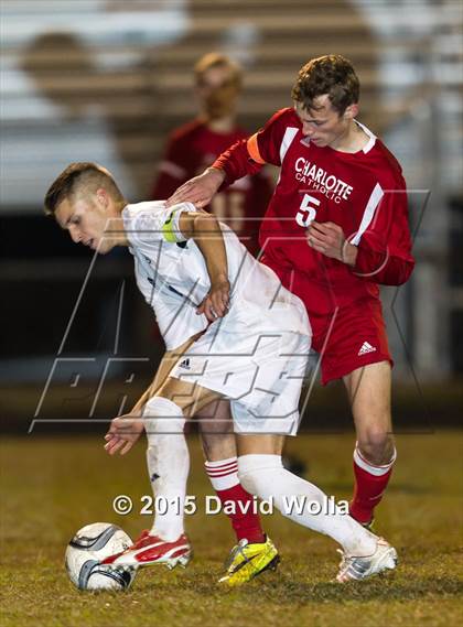 Thumbnail 2 in Charlotte Catholic @ East Forsyth (NCHSAA 4A 2nd Round) photogallery.
