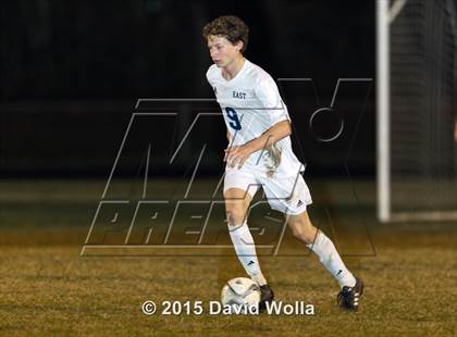 Thumbnail 1 in Charlotte Catholic @ East Forsyth (NCHSAA 4A 2nd Round) photogallery.