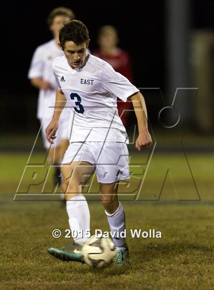 Thumbnail 1 in Charlotte Catholic @ East Forsyth (NCHSAA 4A 2nd Round) photogallery.