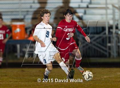 Thumbnail 1 in Charlotte Catholic @ East Forsyth (NCHSAA 4A 2nd Round) photogallery.