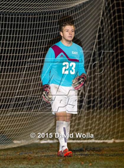 Thumbnail 1 in Charlotte Catholic @ East Forsyth (NCHSAA 4A 2nd Round) photogallery.