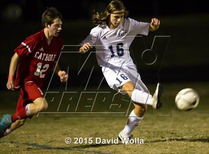 Thumbnail 1 in Charlotte Catholic @ East Forsyth (NCHSAA 4A 2nd Round) photogallery.
